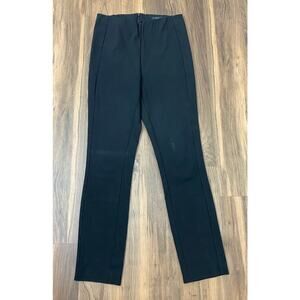 Women Rag & Bone USA skinny ankle solid black cotton dress pants, 4